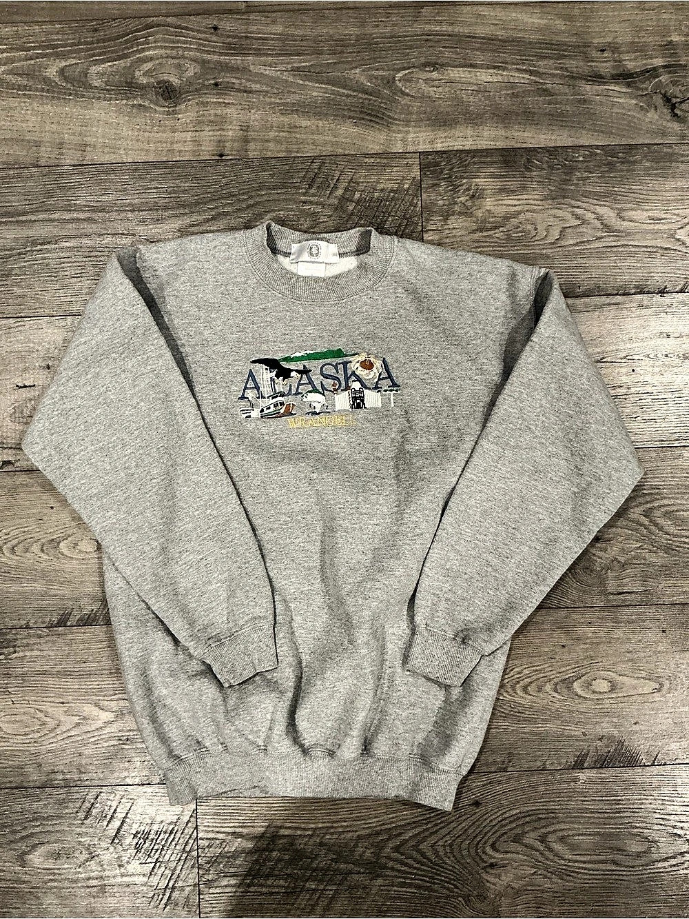 Orvis Wrangell Alaska sweatshirt Embroidered Gray Size Large